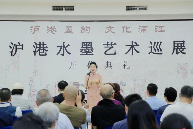 香港藝人用水墨點亮黃浦江畔 一場視覺與情感的藝術碰撞